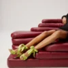 Affabula cu șireturi – Sandale cu curele de 100 mm – Tafta de mătase – Haiiro – Femei