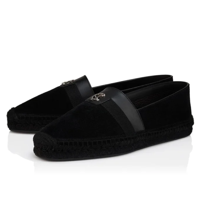 Alfarica – Espadrile – Piele nubuc inversată – Negru – Bărbați