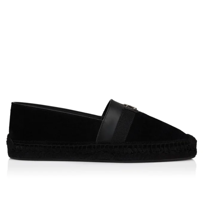 Alfarica – Espadrile – Piele nubuc inversată – Negru – Bărbați
