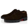 Alpha Lion – Pantofi Oxford – Piele de vițel inversată – Cafe – Bărbați