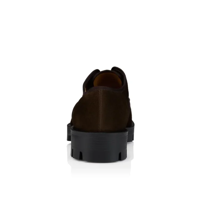 Alpha Lion – Pantofi Oxford – Piele de vițel inversată – Cafe – Bărbați