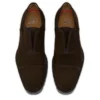 Alpha Lion – Pantofi Oxford – Piele de vițel inversată – Cafe – Bărbați