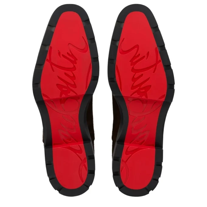 Alpha Lion – Pantofi Oxford – Piele de vițel inversată – Cafe – Bărbați