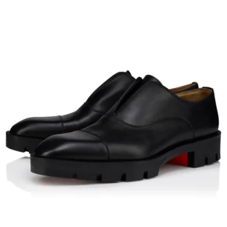 Alpha Lion – Pantofi Oxford – Piele de vițel – Negru – Bărbați