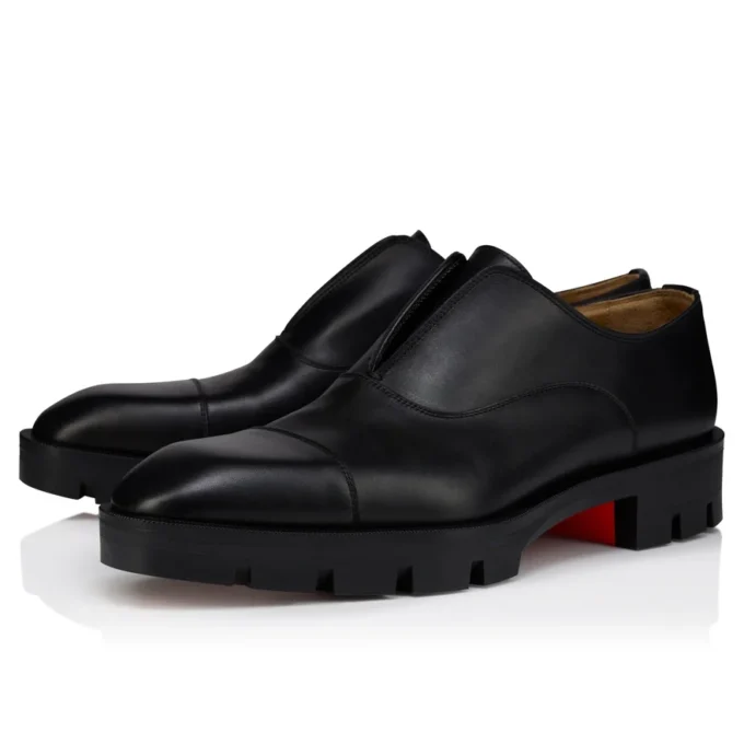 Alpha Lion – Pantofi Oxford – Piele de vițel – Negru – Bărbați