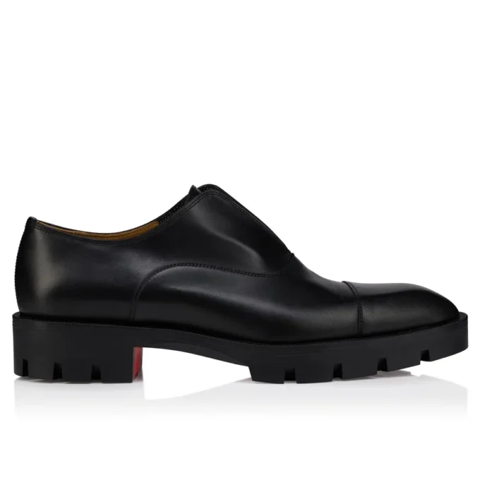Alpha Lion – Pantofi Oxford – Piele de vițel – Negru – Bărbați
