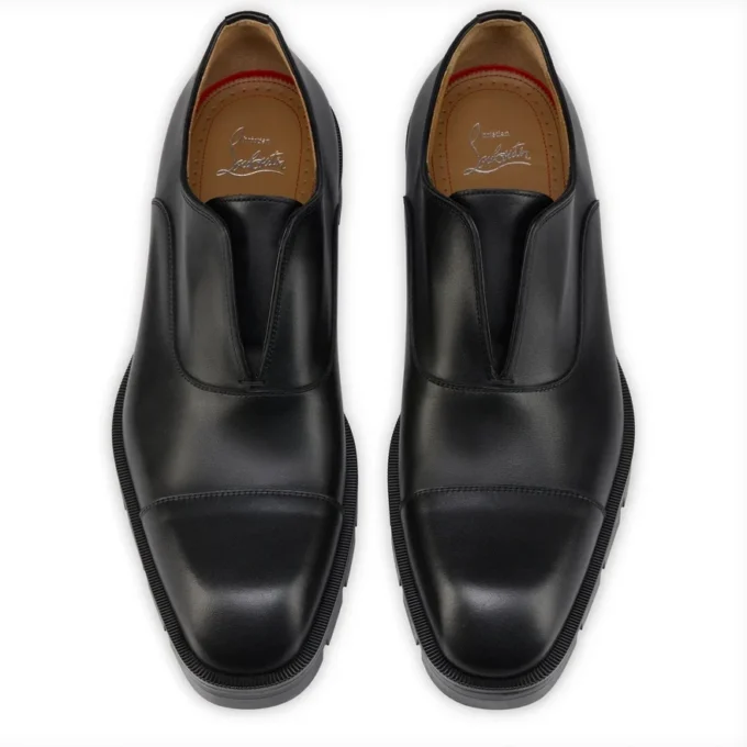 Alpha Lion – Pantofi Oxford – Piele de vițel – Negru – Bărbați