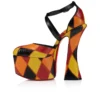Aquadorcet – Pantofi cu barete de 160 mm – Piele de șarpe de apă în patchwork – Palio, Negru – Femei Aquadorcet – Pantofi cu barete de 160 mm – Piele de șarpe de apă în patchwork – Palio, Negru – Femei