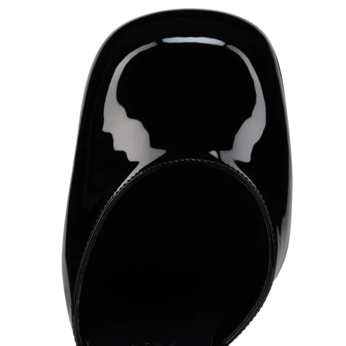 Aquadorcet – Pantofi cu barete de 160 mm – Piele de vițel lăcuită – Negru – Femei Aquadorcet – Pantofi cu barete de 160 mm – Piele de vițel lăcuită – Negru – Femei