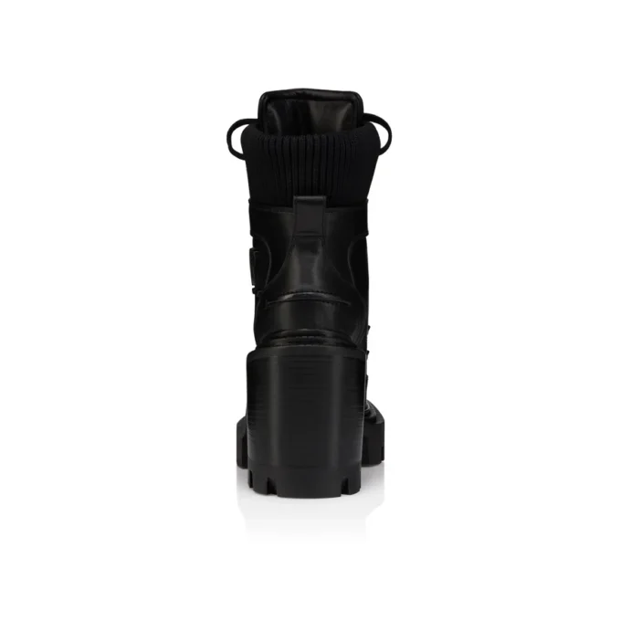 Armandine College – Cizme de 70 mm – Piele de vițel cerată – Negru – Femei