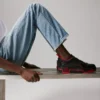 Astroloubi – Sneakers – Piele de vițel și piele de căprioară – Negru – Bărbați Astroloubi – Sneakers – Piele de vițel și piele de căprioară – Negru – Bărbați