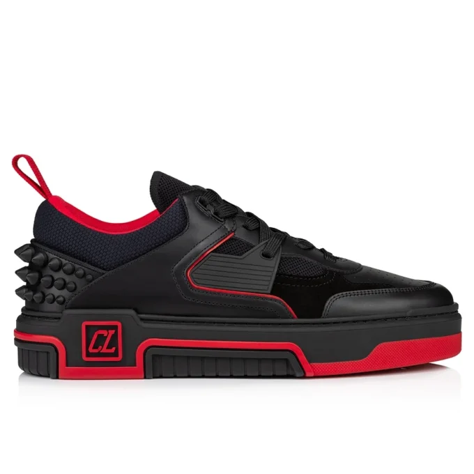 Astroloubi – Sneakers – Piele de vițel și piele de căprioară – Negru – Bărbați Astroloubi – Sneakers – Piele de vițel și piele de căprioară – Negru – Bărbați