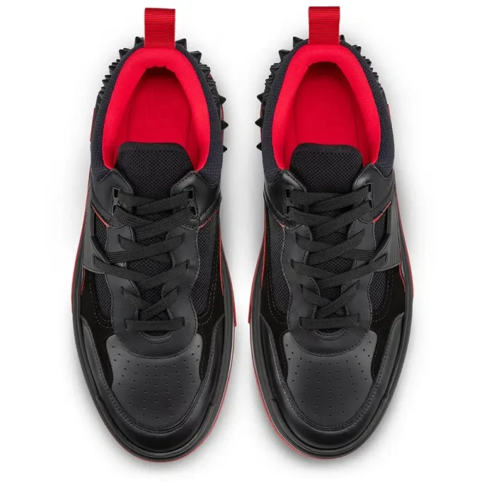 Astroloubi – Sneakers – Piele de vițel și piele de căprioară – Negru – Bărbați Astroloubi – Sneakers – Piele de vițel și piele de căprioară – Negru – Bărbați