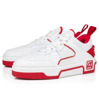 Astroloubi – Sneakers – Piele de vițel, piele de căprioară și piele Nappa – Alb – Femei Astroloubi – Sneakers – Piele de vițel, piele de căprioară și piele Nappa – Alb – Femei