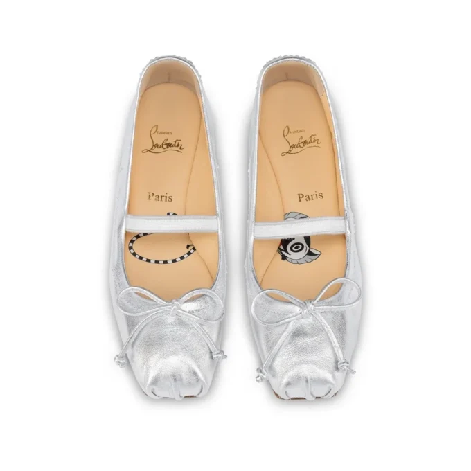 Baballet – Balerini – Piele Nappa irizată – Argintiu – Bebeluș