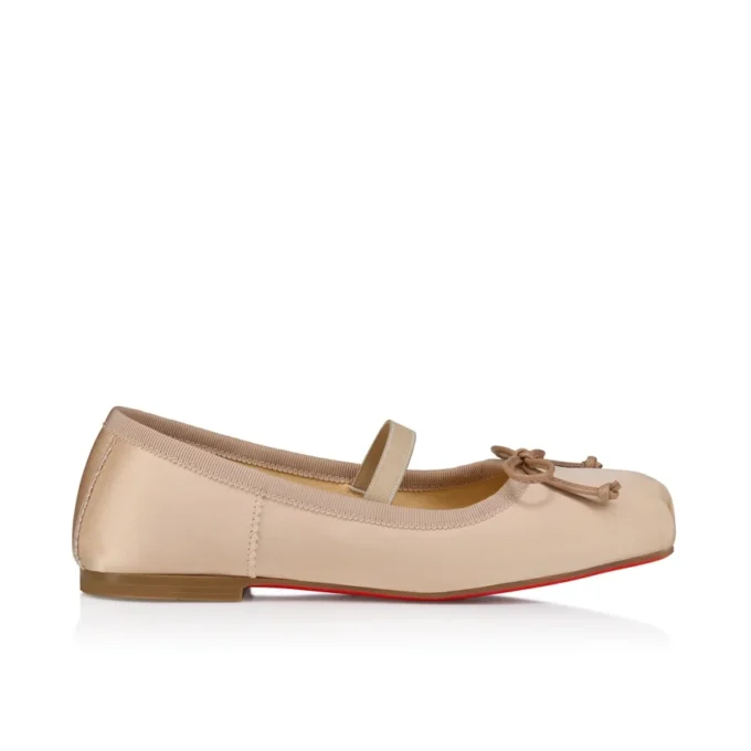 Baballet – Balerini – Satin creponat și piele de miel Nappa – Blush – Copii Baballet – Balerini – Satin creponat și piele de miel Nappa – Blush – Copii