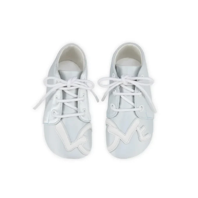 Baby Love – Derbies – Crep satinat – Albastru pastel – Bebeluși