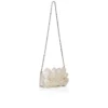 Bettina – Clutch – Crep satinat – Bianco