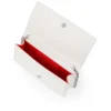 Bettina – Clutch – Crep satinat – Bianco