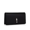 Bettina – Clutch – Crep satinat – Negru