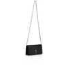Bettina – Clutch – Crep satinat – Negru