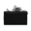 Bettina – Clutch – Crep satinat – Negru