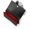 Bettina – Clutch – Crep satinat – Negru