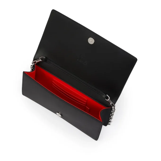 Bettina – Clutch – Crep satinat – Negru