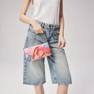 Bettina – Clutch – Țesătură chineză cu imprimeu de bujori – Multicolor Bettina – Clutch – Țesătură chineză cu imprimeu de bujori – Multicolor