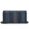 Bettina – Clutch – Piele de șarpe de apă – Negru