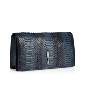 Bettina – Clutch – Piele de șarpe de apă – Negru