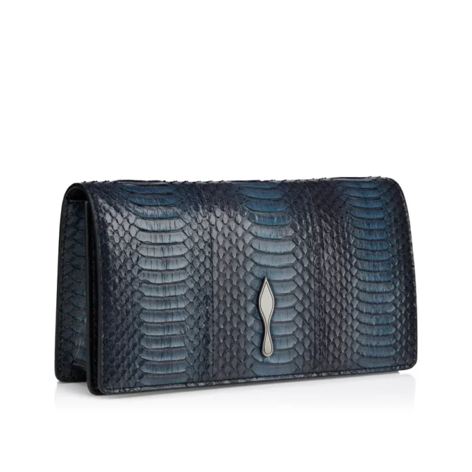 Bettina – Clutch – Piele de șarpe de apă – Negru