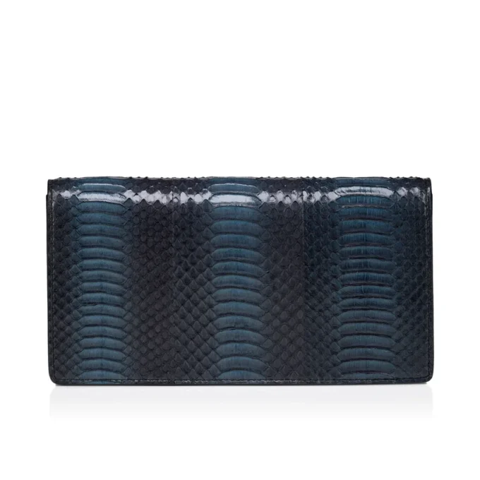 Bettina – Clutch – Piele de șarpe de apă – Negru