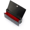 Bettina – Clutch – Piele de șarpe de apă – Negru