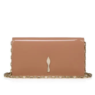 Bettina – Clutch – Piele de vițel lăcuită – Blush