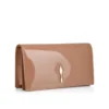 Bettina – Clutch – Piele de vițel lăcuită – Blush