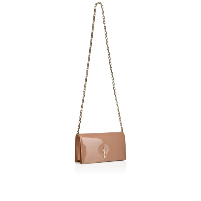 Bettina – Clutch – Piele de vițel lăcuită – Blush