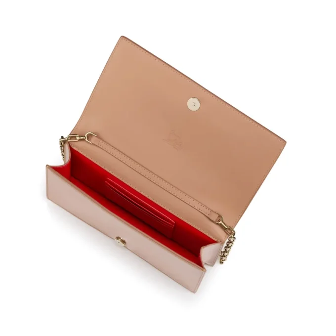 Bettina – Clutch – Piele de vițel lăcuită – Blush