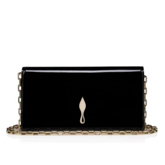 Bettina – Clutch – Piele de vițel lăcuită – Negru Bettina – Clutch – Piele de vițel lăcuită – Negru