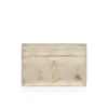 Bettina – Portcard – Piele de miel nappa laminată în formă de diamant – Platine deschis