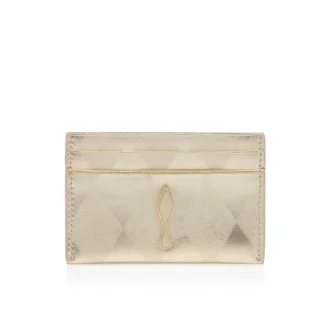 Bettina – Portcard – Piele de miel nappa laminată în formă de diamant – Platine deschis