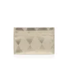 Bettina – Portcard – Piele de miel nappa laminată în formă de diamant – Platine deschis