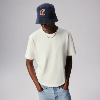 Bobby Boy – Pălărie tip bucket – Bumbac spongios – Albastru marin