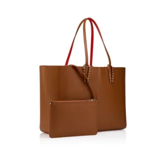 Cabata – Geantă tote – Piele de vițel și ținte – Cuoio
