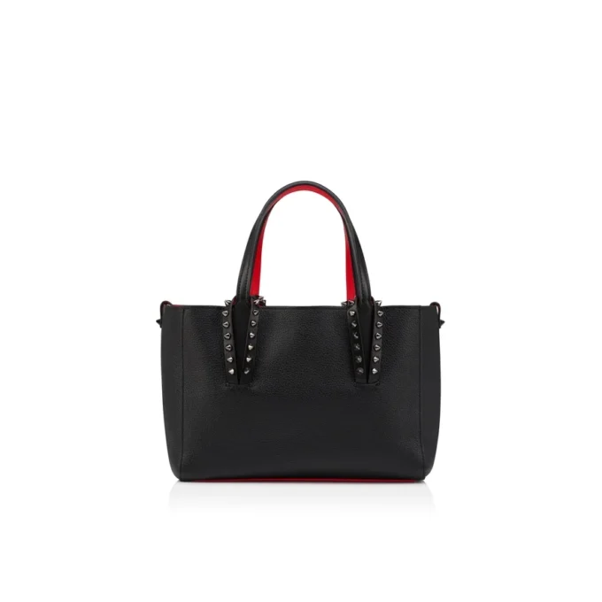 Cabata – Geantă tote – Piele de vițel moale și ținte – Negru