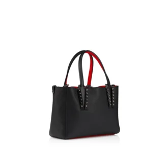 Cabata – Geantă tote – Piele de vițel moale și ținte – Negru