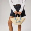 Cabata Mini – Gență Tote – Croșetată din rafie – Natural