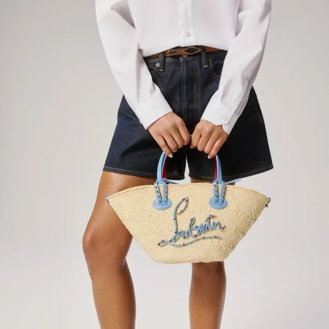 Cabata Mini – Gență Tote – Croșetată din rafie – Natural