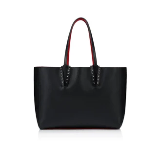 Cabata Small – Gență Tote – Piele de vițel și ținte – Negru