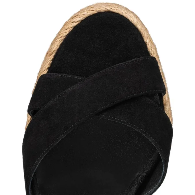 Calakala – Espadrile de 85 mm – Piele de vițel și piele de căprioară – Negru – Femei Calakala – Espadrile de 85 mm – Piele de vițel și piele de căprioară – Negru – Femei